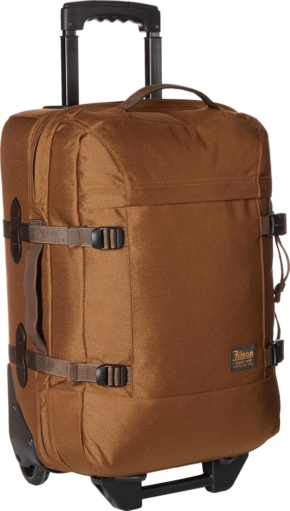 Filson Men's Dryden 2 Wheel Carry On Suitcase, Whiskey, One Size